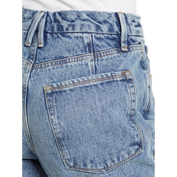 Good American 6, 10, 14, 18 Good 90s Duster High Rise Straight Leg Jeans Blue950 - Picture 5 of 16